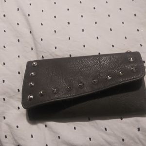 Grey studded wallet